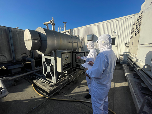 食品工場等の設備点検